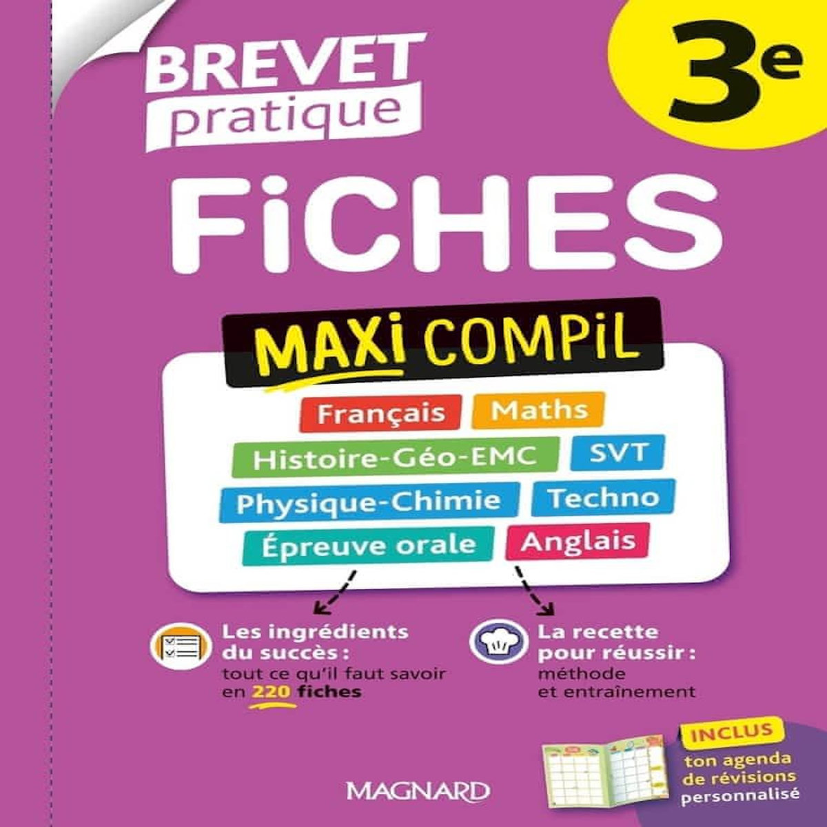 FICHES MAXI COMPIL 3E. FRANCAIS, MATHS, HISTOIRE-GEO-EMC, SVT, PHYSIQUE ...