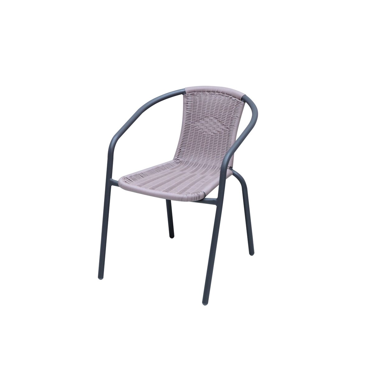 GARDENSTAR Chaise de jardin 53x58x73,7cm gris BISTRO
