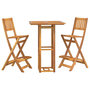 Voir la diapositive 3 : VIDAXL Ensemble de bar d'exterieur 3 pcs Bois d'acacia massif