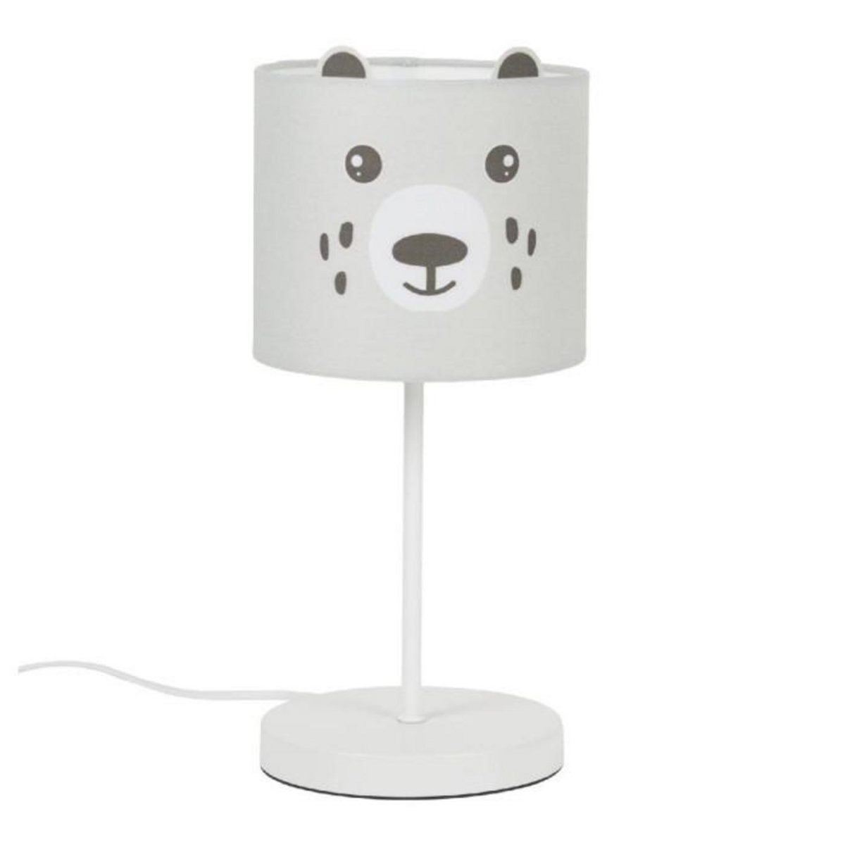 Paris Prix Lampe de Chevet Enfant  Ours  36cm Gris