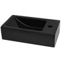Voir la diapositive 4 : VIDAXL Vasque avec trou de robinet Ceramique Noir 46 x 25,5 x 12 cm