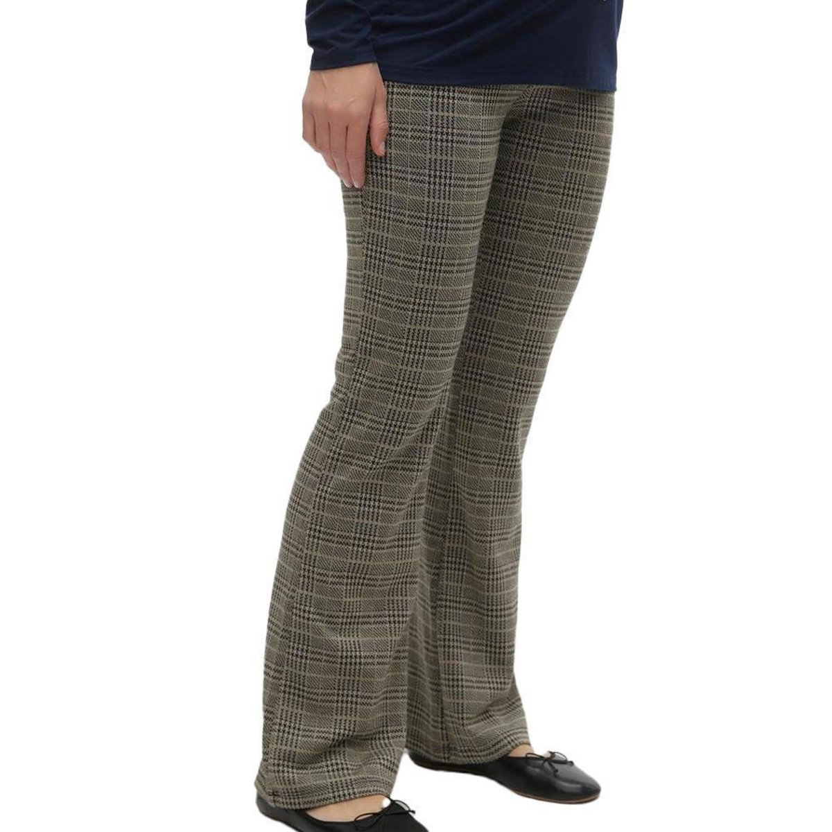 MAMALICIOUS Pantalon  à Carreaux Femme Mamalicious Nabi