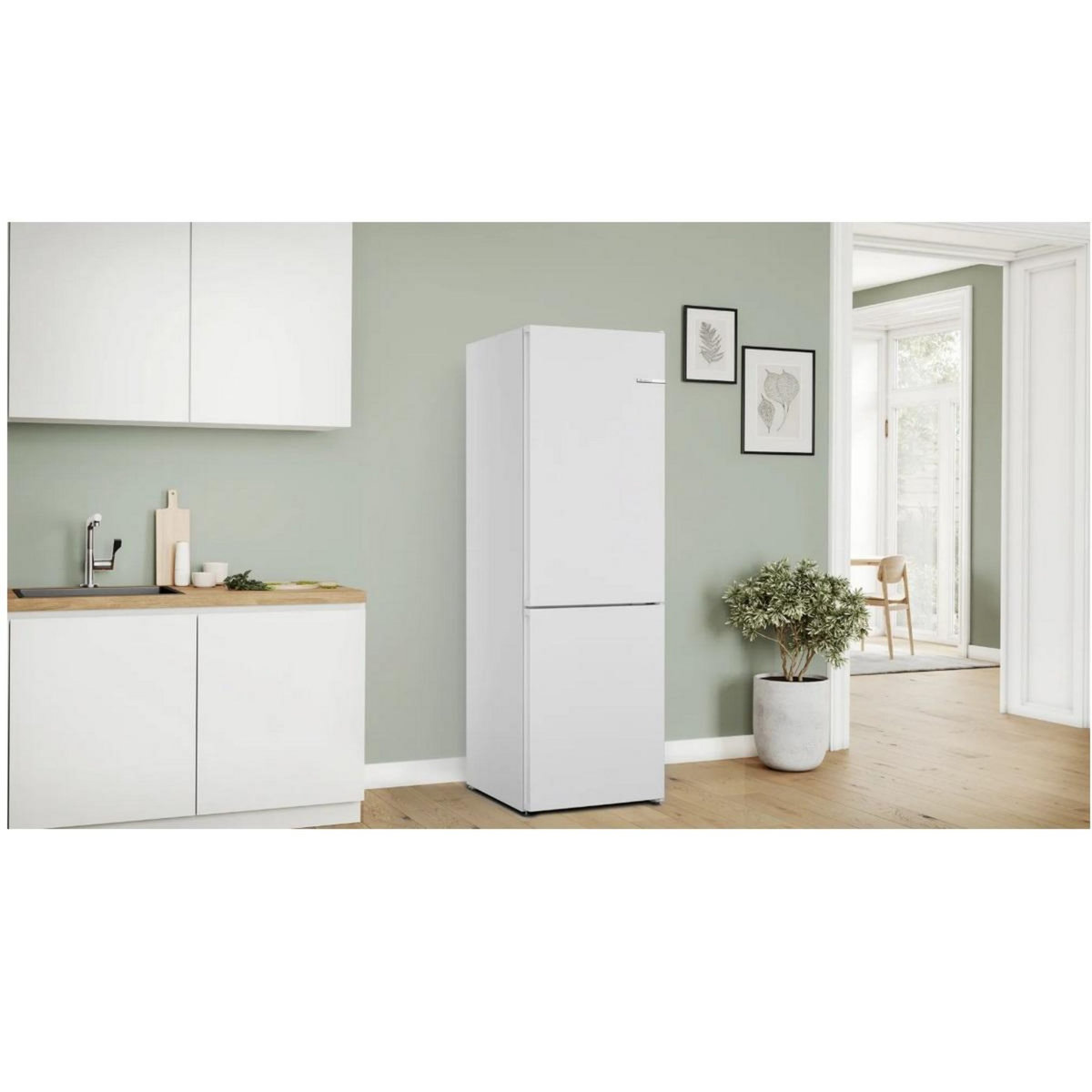 BOSCH Réfrigérateur combiné 60cm 321cm nofrost - KGN362WDF