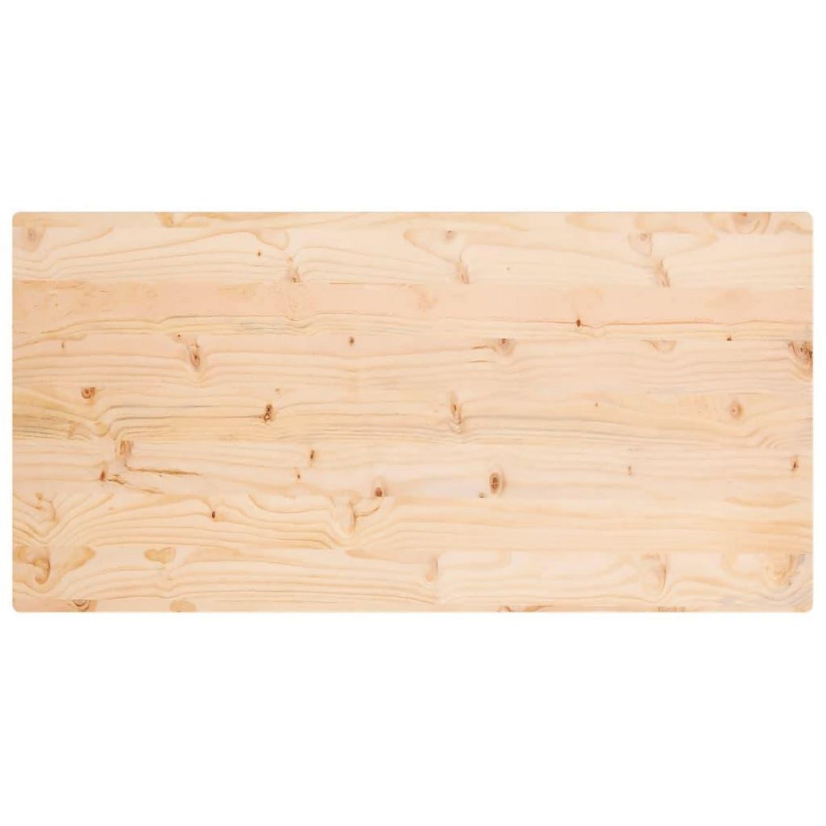 VIDAXL Dessus de table 110x60x2,5 cm bois de pin massif rectangulaire