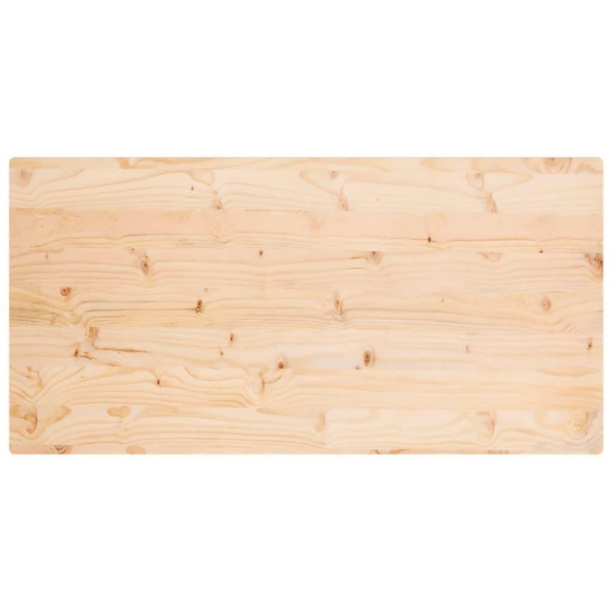 VIDAXL Dessus de table 110x60x2,5 cm bois de pin massif rectangulaire
