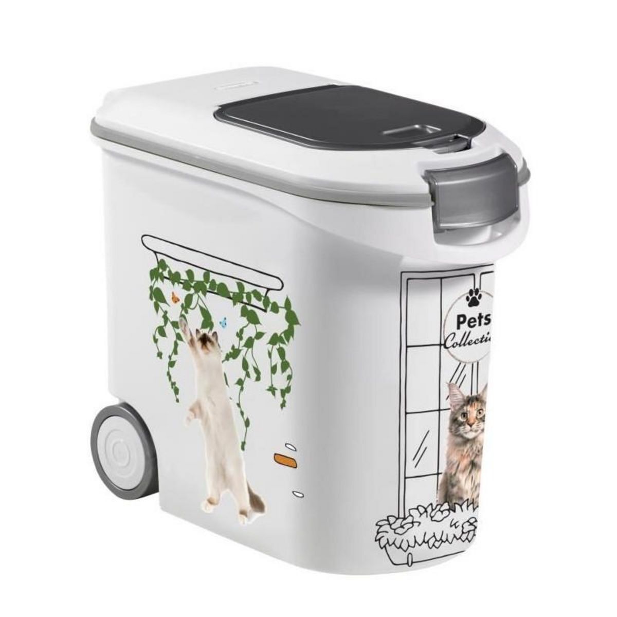 CURVER Conteneur a croquettes CURVER - 35L/12 kg - PETS COLLECTION - Pour chat