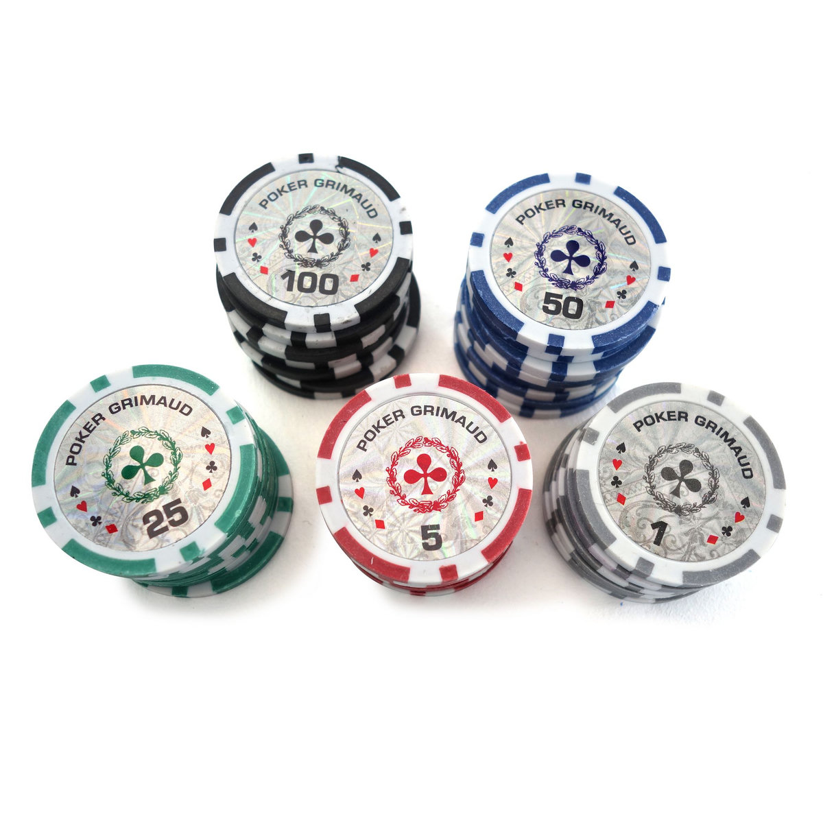 CARTAMUNDI Poker mallette premium Grimaud, 300 jetons marqués, 2 jeux grimaud