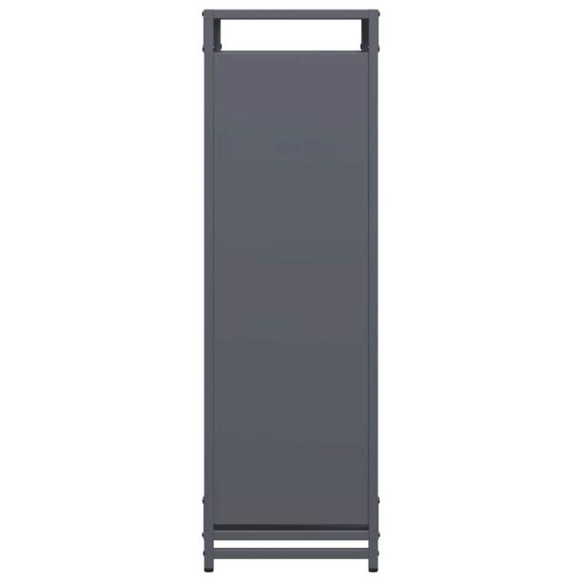 VIDAXL Portant de bois chauffage anthracite 44x28x90 cm