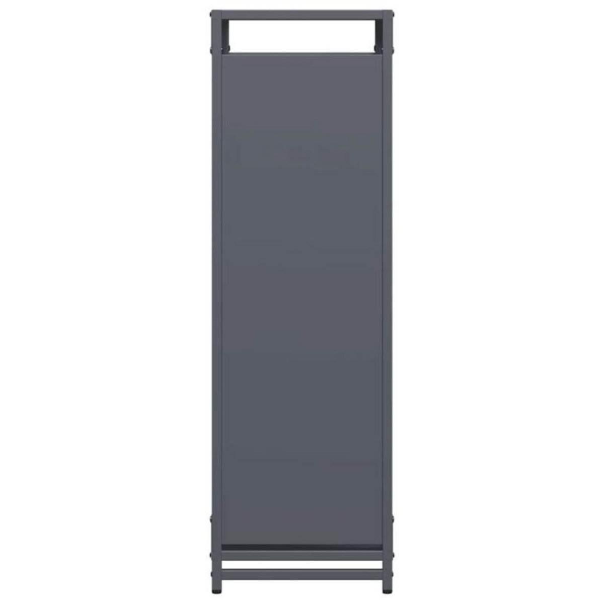 VIDAXL Portant de bois chauffage anthracite 44x28x90 cm