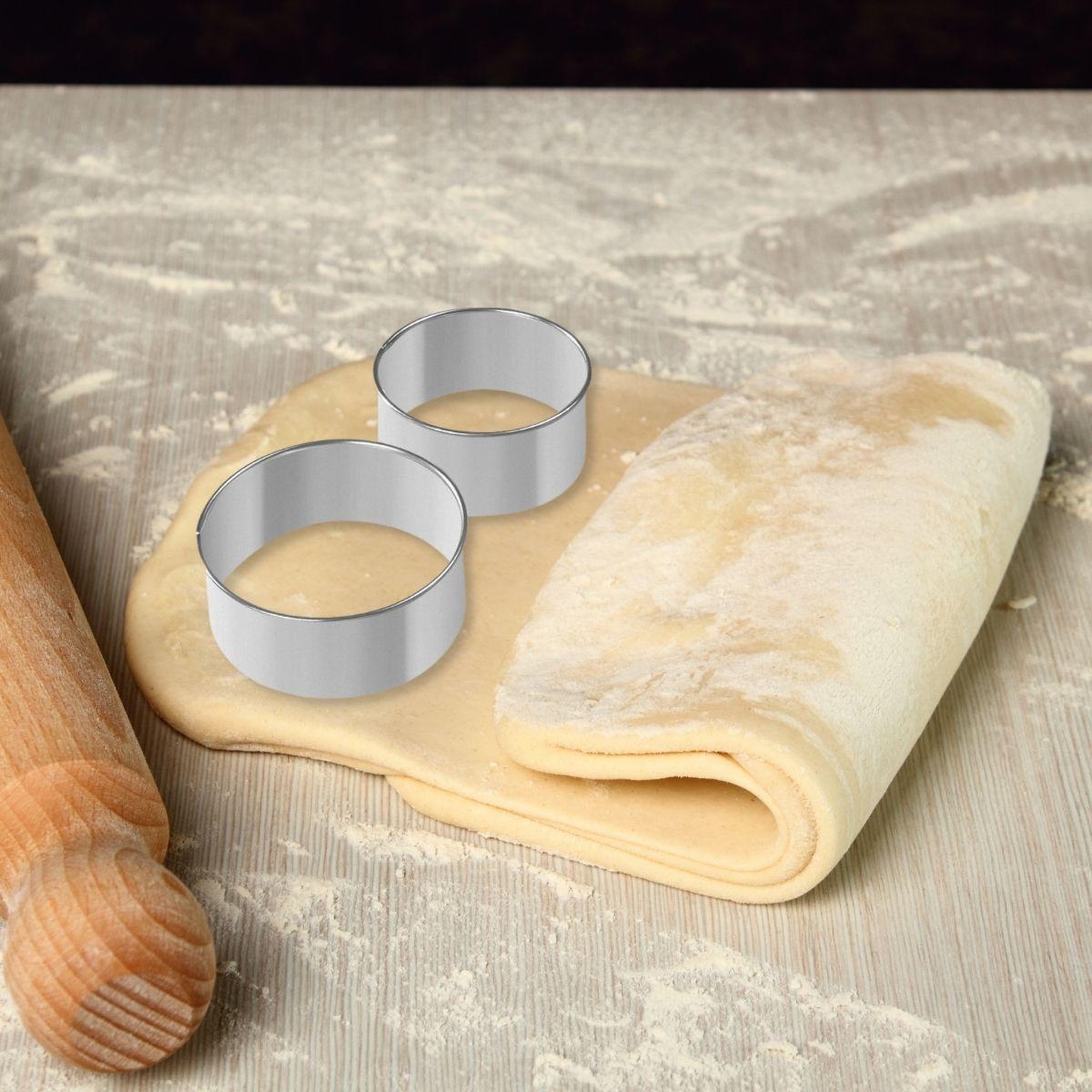 Voir la diapositive 2 : ZENKER Lot de 2 emporte-pièces ronds pour beignet zenker emporte-pièces