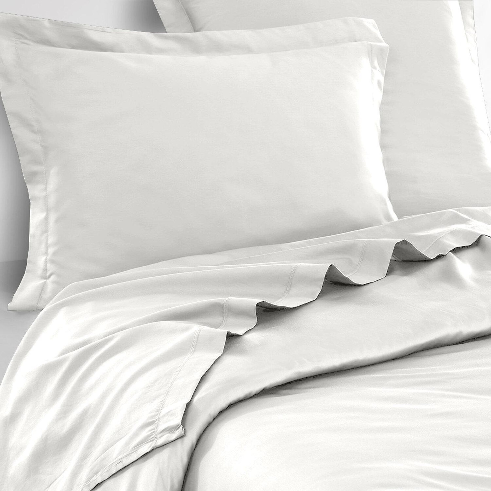 Voir la diapositive 2 : Home collection Drap plat 100 % percale de coton