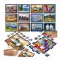 Voir la diapositive 2 : EDUCA Puzzle - EDUCA - Battle Travel - 12 puzzles - 42 pieces - Theme Voyage et cartes