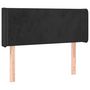 Voir la diapositive 2 : VIDAXL Tete de lit avec oreilles Noir 93x16x78/88 cm Velours