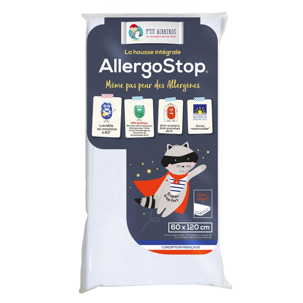 Ptit Albatros Housse complète AllergoStop 