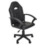 Voir la diapositive 1 : TOILINUX Chaise de bureau Racer à roulettes - Noir