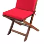 Lovely Casa Coussin de fauteuil 40x90 cm Farniente rouge