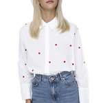 Only Chemise he/Rouge Femme Only New. Coloris disponibles : Blanc