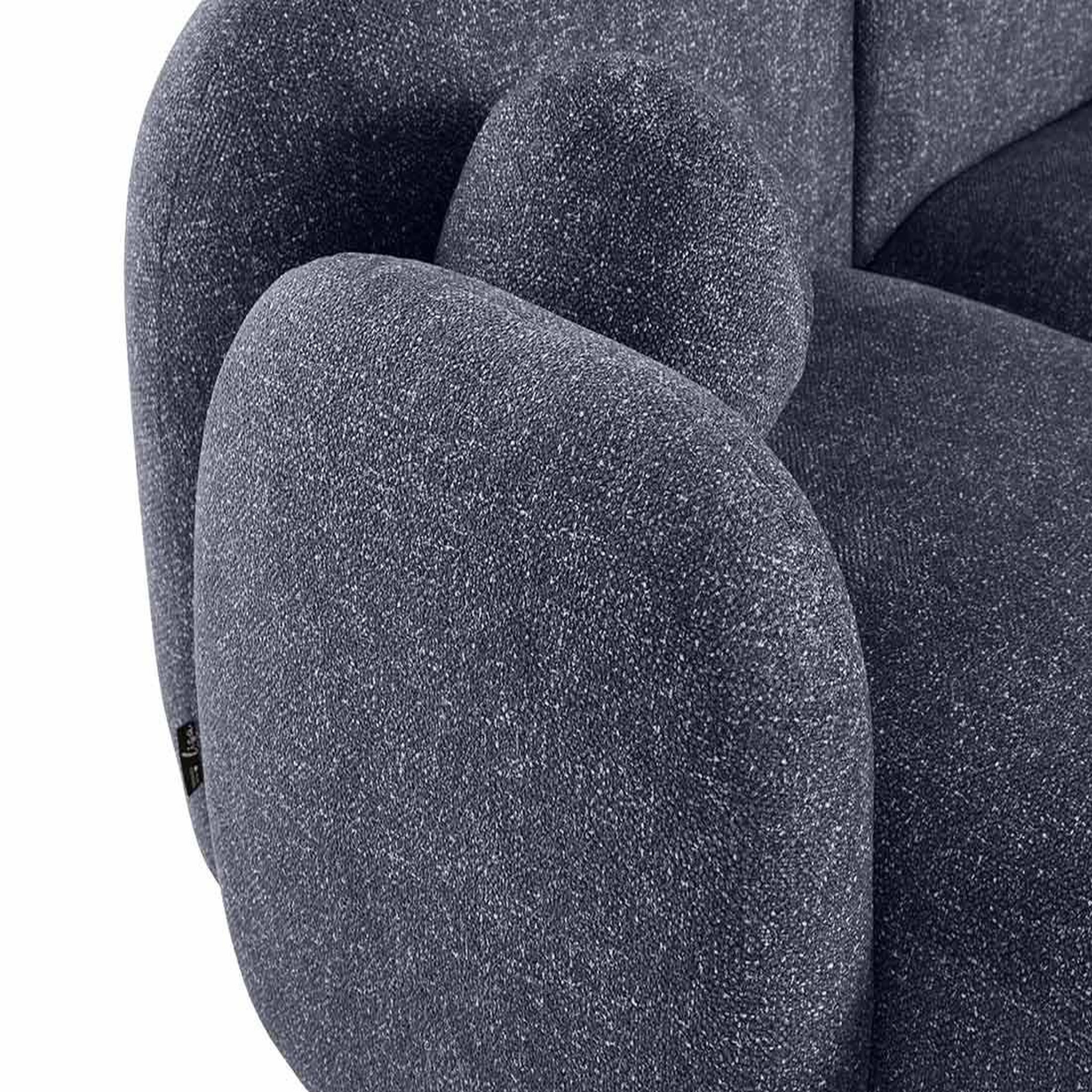 Voir la diapositive 5 : LISA DESIGN Velris - canapé d'angle gauche 3 places en tissu moucheté
