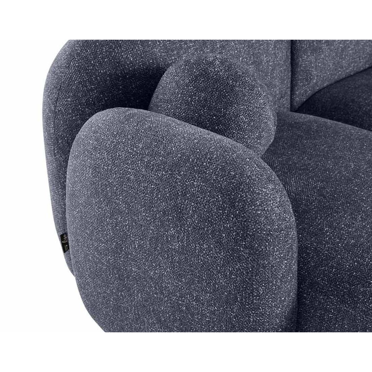 LISA DESIGN Velris - canapé d'angle gauche 3 places en tissu moucheté