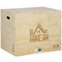 Voir la diapositive 1 : HOMCOM Box jump - box de pliométrie - collaboration Aosom.fr x FFHandball - 51/61/76H cm - max. 120 Kg - bois