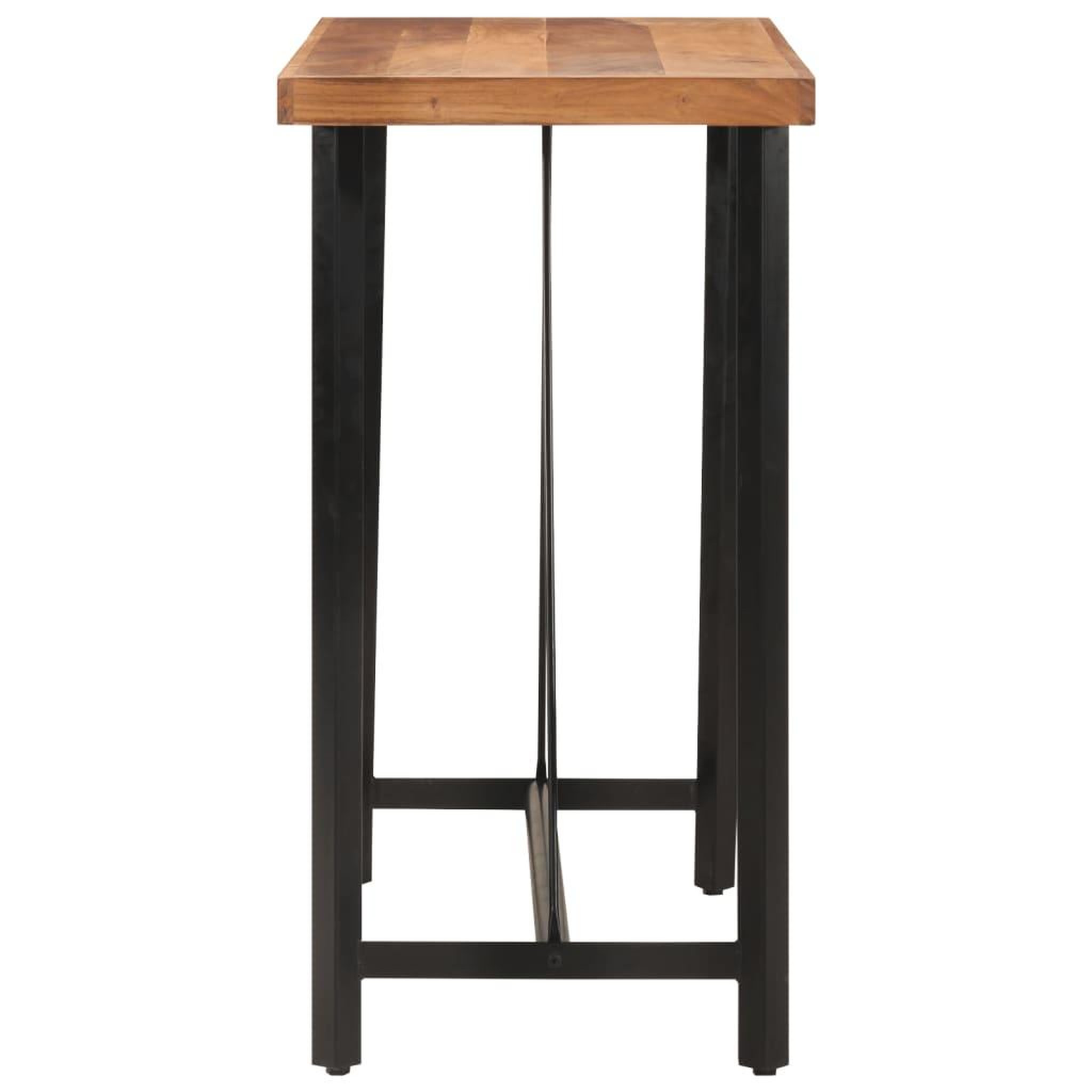 Voir la diapositive 3 : VIDAXL Table de bar 110x55x107 cm bois massif d'acacia et fer