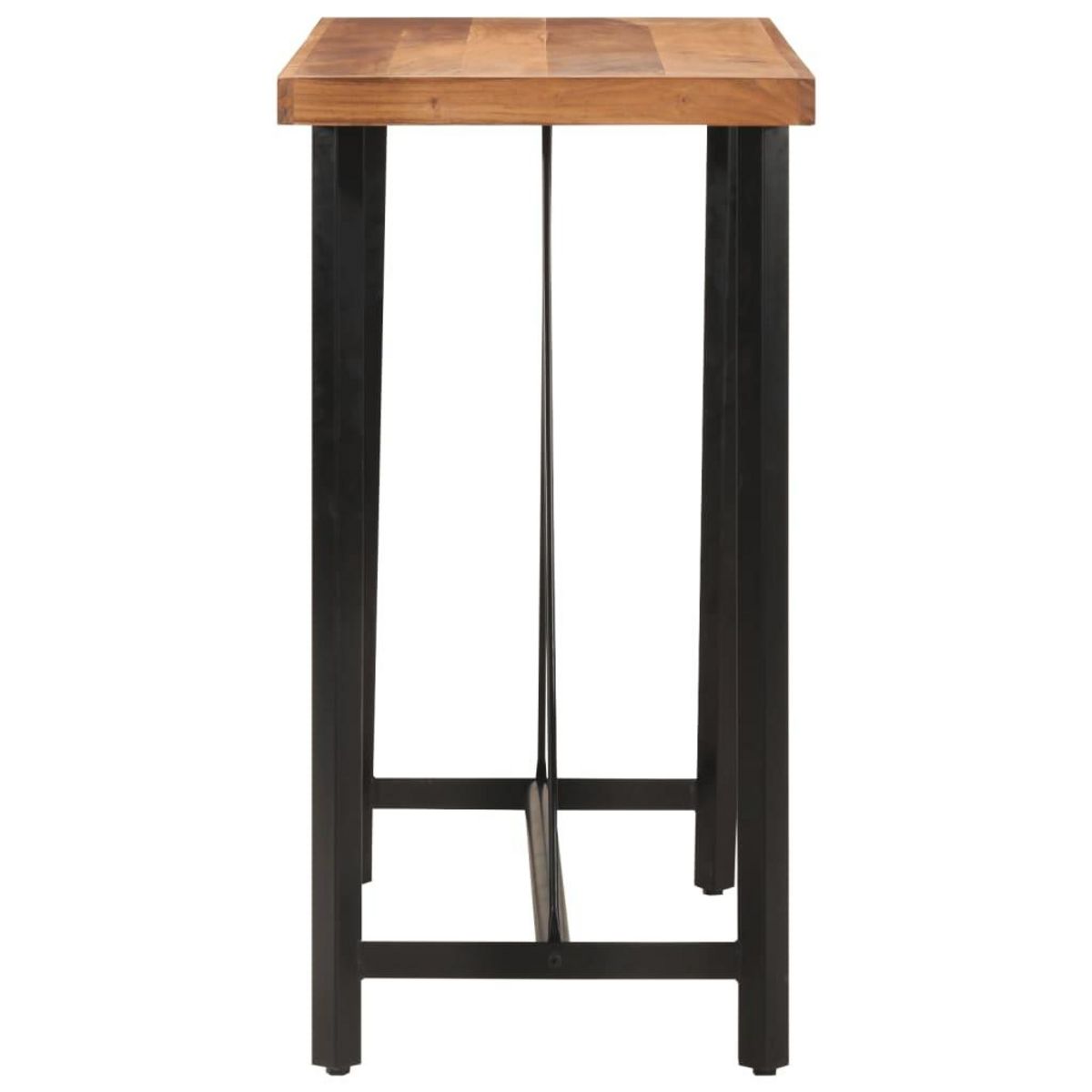 VIDAXL Table de bar 110x55x107 cm bois massif d'acacia et fer