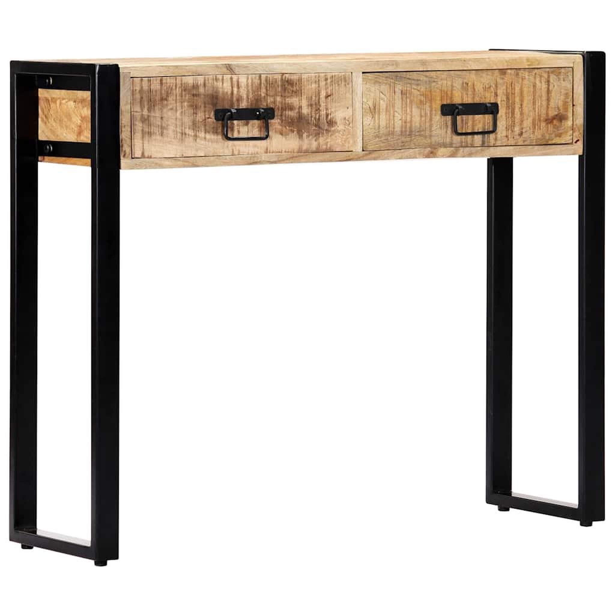 Voir la diapositive 6 : VIDAXL Table console 90 x 30 x 75 cm Bois de manguier massif
