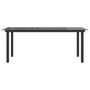 Voir la diapositive 5 : VIDAXL Table de jardin Noir 190x90x74 cm Aluminium et verre