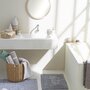 GUY LEVASSEUR Tapis de bain en coton fantaisie gris 50x80cm