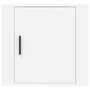 Voir la diapositive 5 : VIDAXL Table de chevet murale Blanc 50x30x47 cm