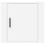 Voir la diapositive 5 : VIDAXL Table de chevet murale Blanc 50x30x47 cm