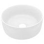 Voir la diapositive 2 : VIDAXL Lavabo rond de luxe Blanc mat 40x15 cm Ceramique