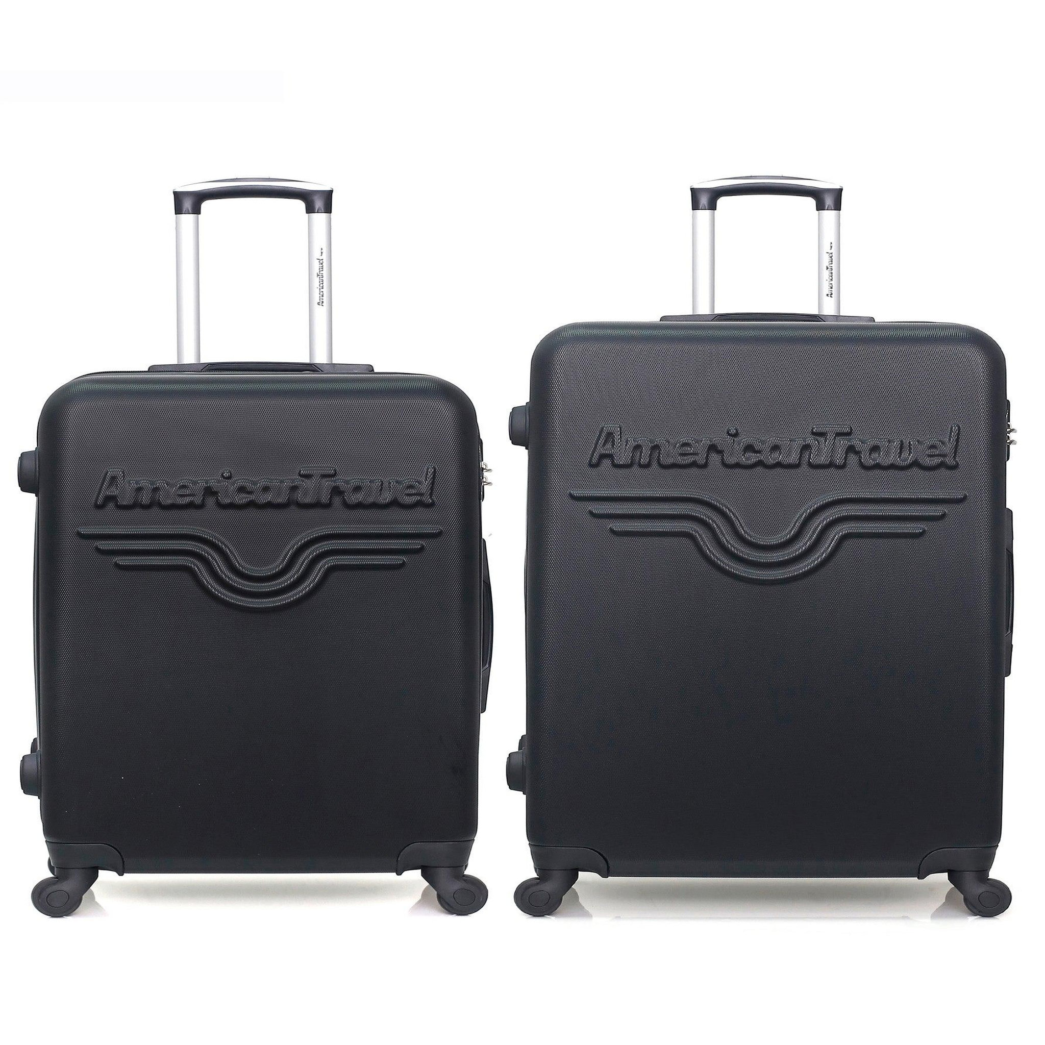 AMERICAN TRAVEL American travel - lot de 2 - valise grand format et valise weekend chelsea