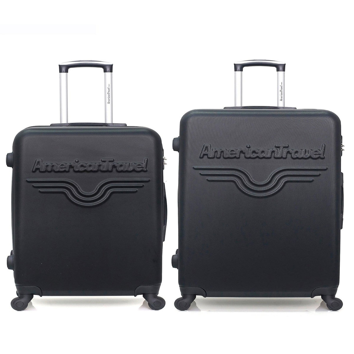 AMERICAN TRAVEL AMERICAN TRAVEL - Lot de 2 - Valise grand format et valise weekend CHELSEA
