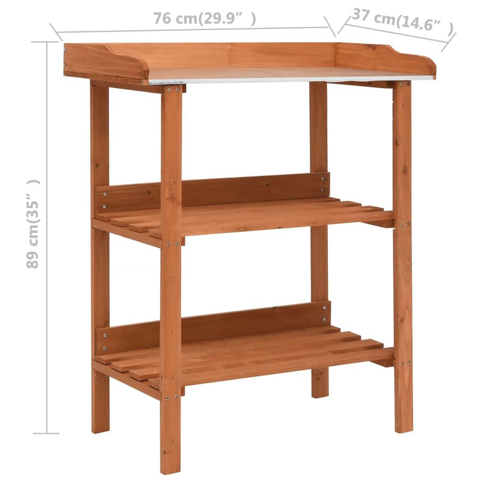 Voir la diapositive 6 : VIDAXL Support pour plantes 76x37x89 cm bois de sapin