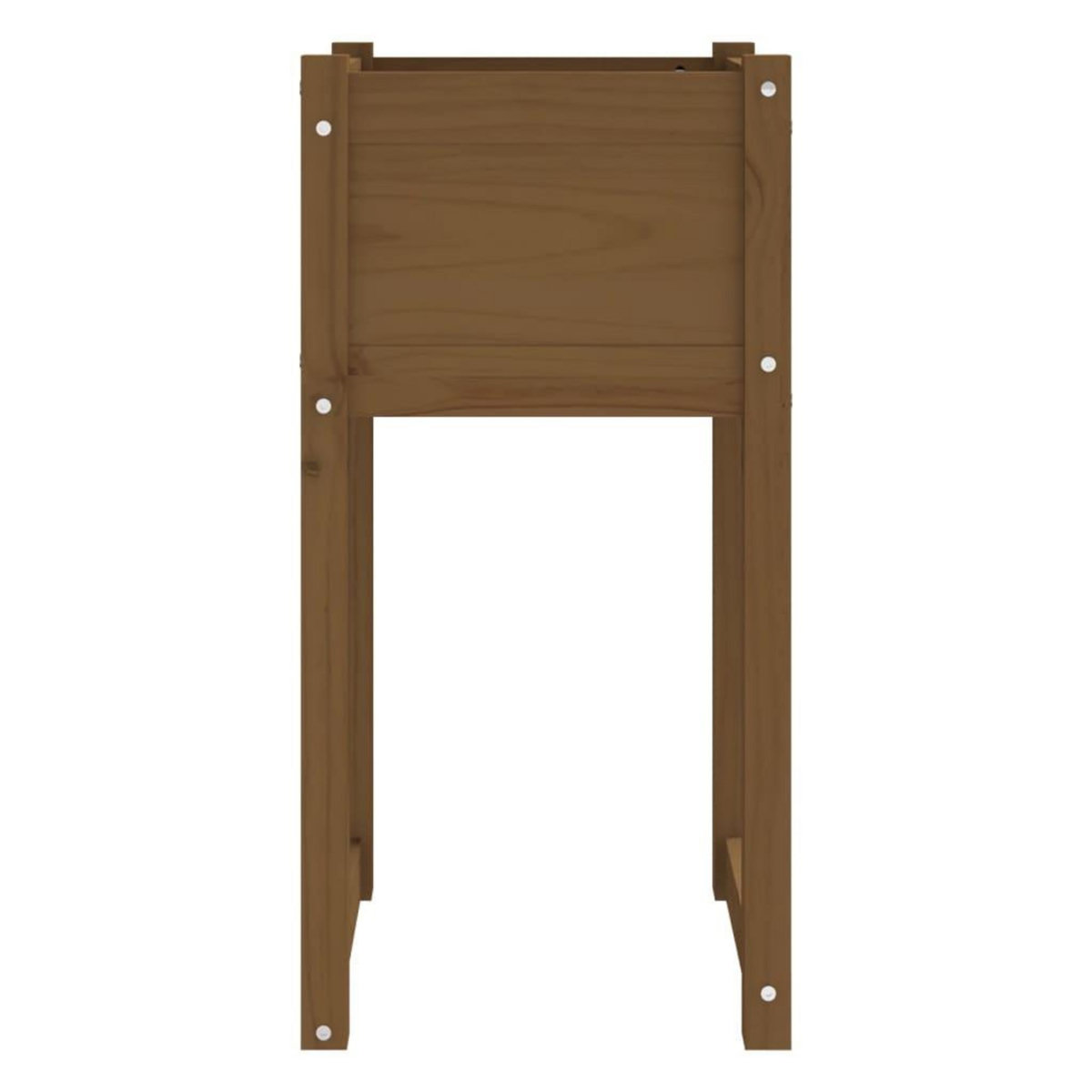 VIDAXL Jardinieres 2 pcs Marron miel 40x40x81 cm Bois massif de pin