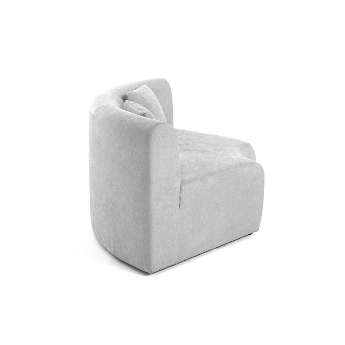 LISA DESIGN Ikare - module d'assise d'angle réversible - en tissu