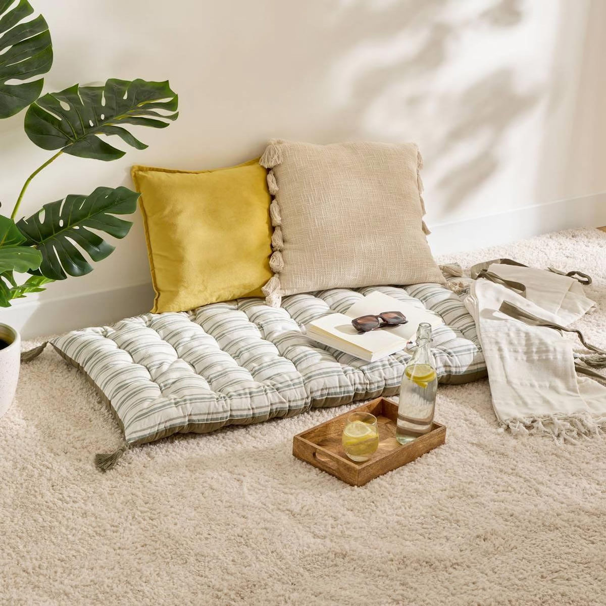 ATMOSPHERA Matelas de Sol à Rayures  Groove  60x120cm Vert