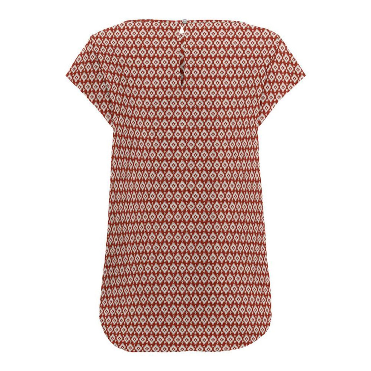 Only Top Rouge imprimé Femme Only Nova