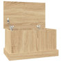 Voir la diapositive 2 : VIDAXL Boîte de rangement chene sonoma 50x30x28 cm bois d'ingenierie