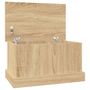 Voir la diapositive 2 : VIDAXL Boîte de rangement chene sonoma 50x30x28 cm bois d'ingenierie