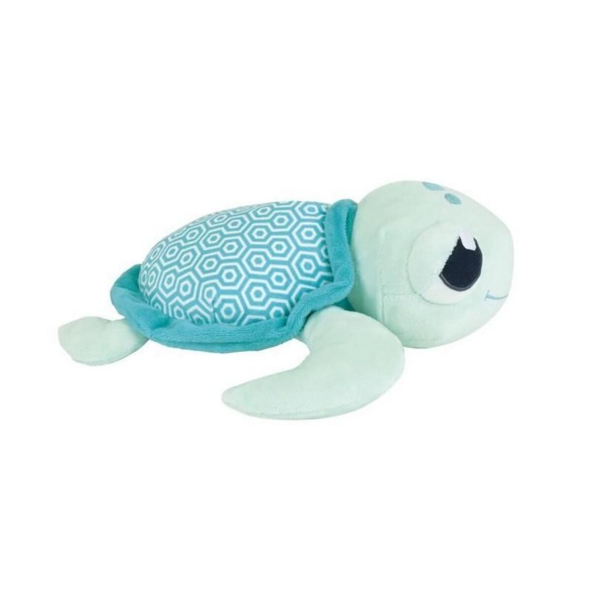 JEMINI Ma Petite Carapace Peluche Tortue Lumineuse Naturelle +/- 25 cm - JEMINI - Chargeable a la lumiere, fonctionne sans pile.