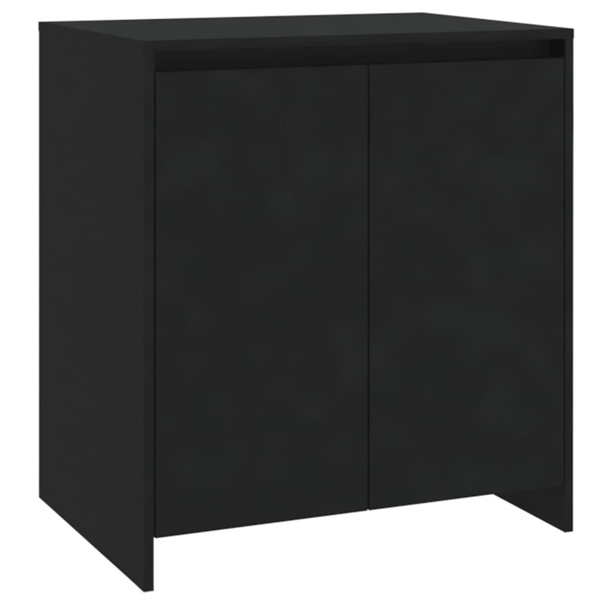 Voir la diapositive 2 : VIDAXL Buffet Noir 70x41x75 cm Bois d'ingenierie