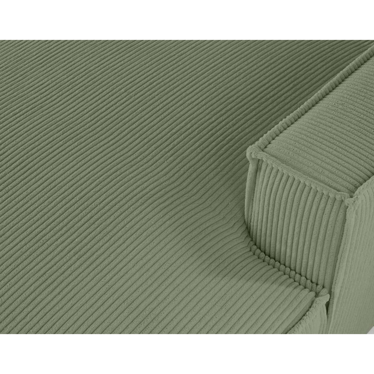 LISA DESIGN Spiaggia - canapé d'angle droit - forme arrondie - 5 places - en velours côtelé