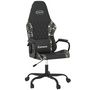 Voir la diapositive 2 : VIDAXL Chaise de jeu de massage Noir et camouflage Similicuir