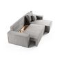 Voir la diapositive 2 : BEST MOBILIER Cezanne - canapé d'angle réversible - 4 places - convertible avec coffre - en velours côtelé