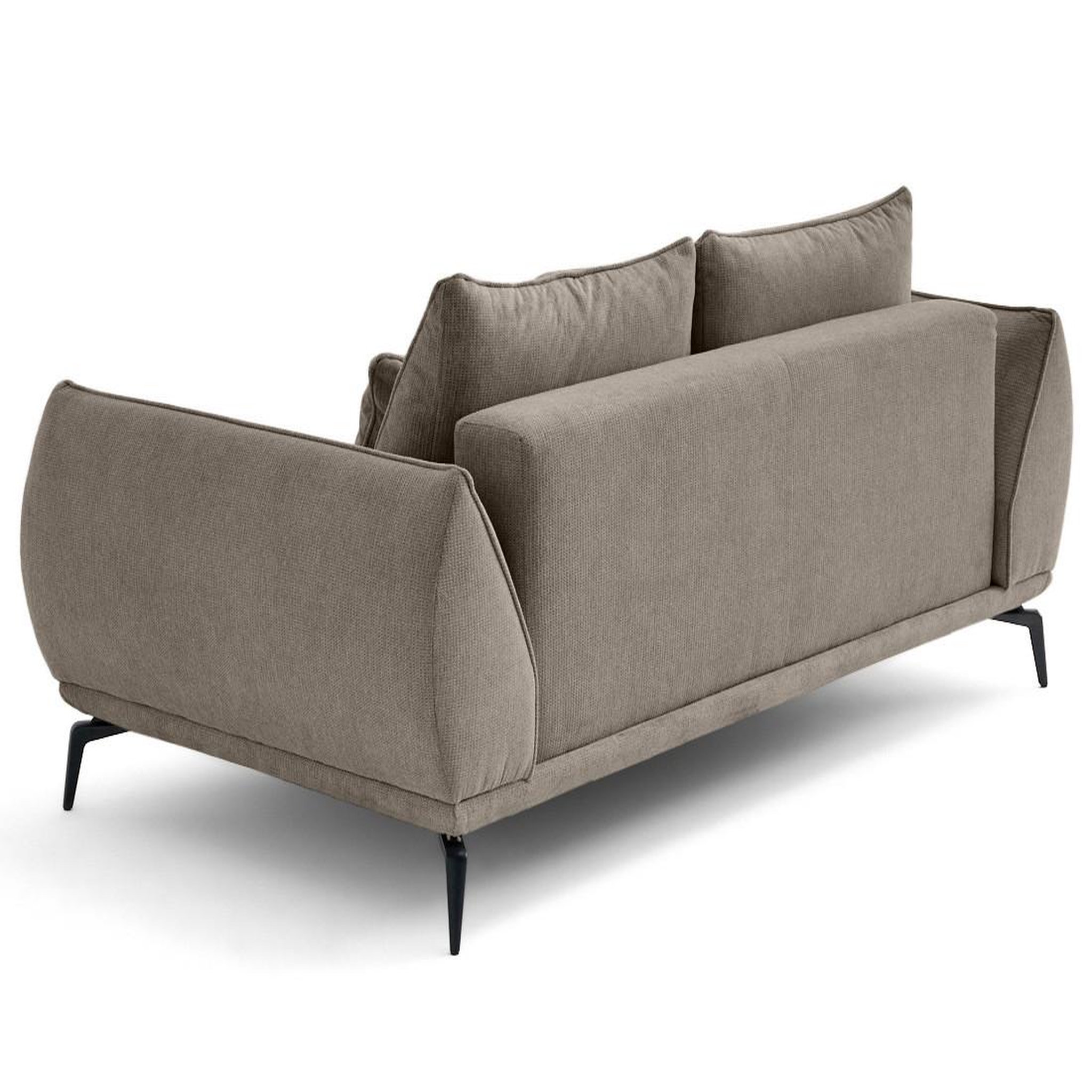 Voir la diapositive 5 : LISA DESIGN Arica - canapé droit 2 places en tissu texturé