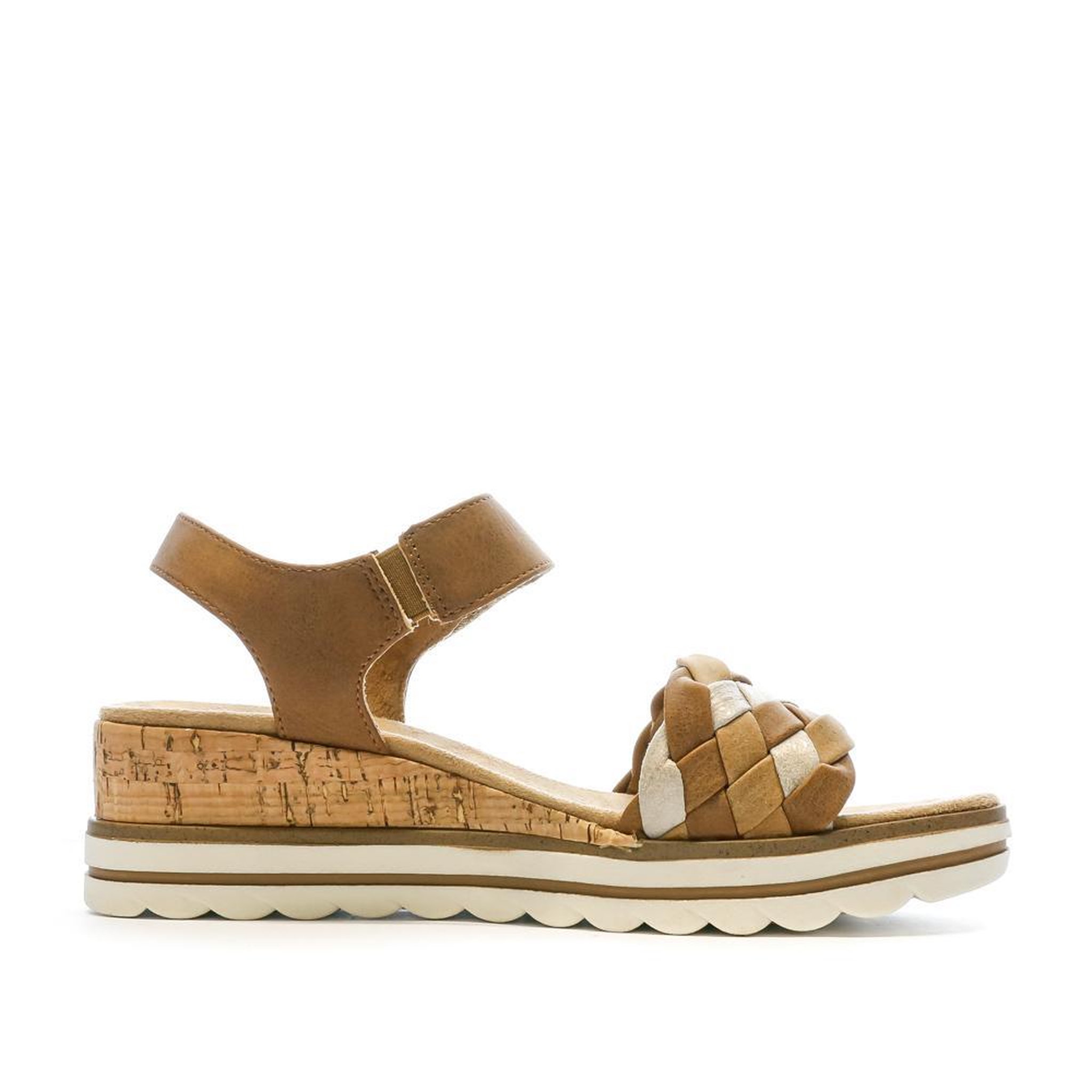 Voir la diapositive 2 : RELIFE Sandales Marron Femme RELIFE Lack