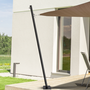 Voir la diapositive 2 : ID MARKET Lot de 2 mâts de fixation pour voile d'ombrage H.220 CM poteaux et bases acier
