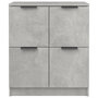 Voir la diapositive 5 : VIDAXL Buffet Gris beton 60x30x70 cm Bois d'ingenierie